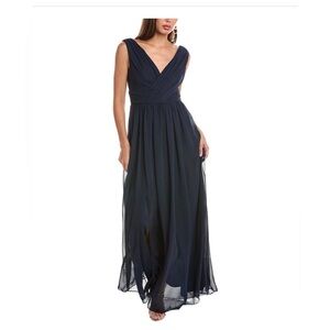Dessy Collection Deep Blue Maxi Dress